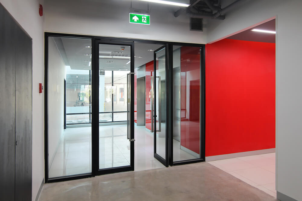 aluminium swing door office commercial residential